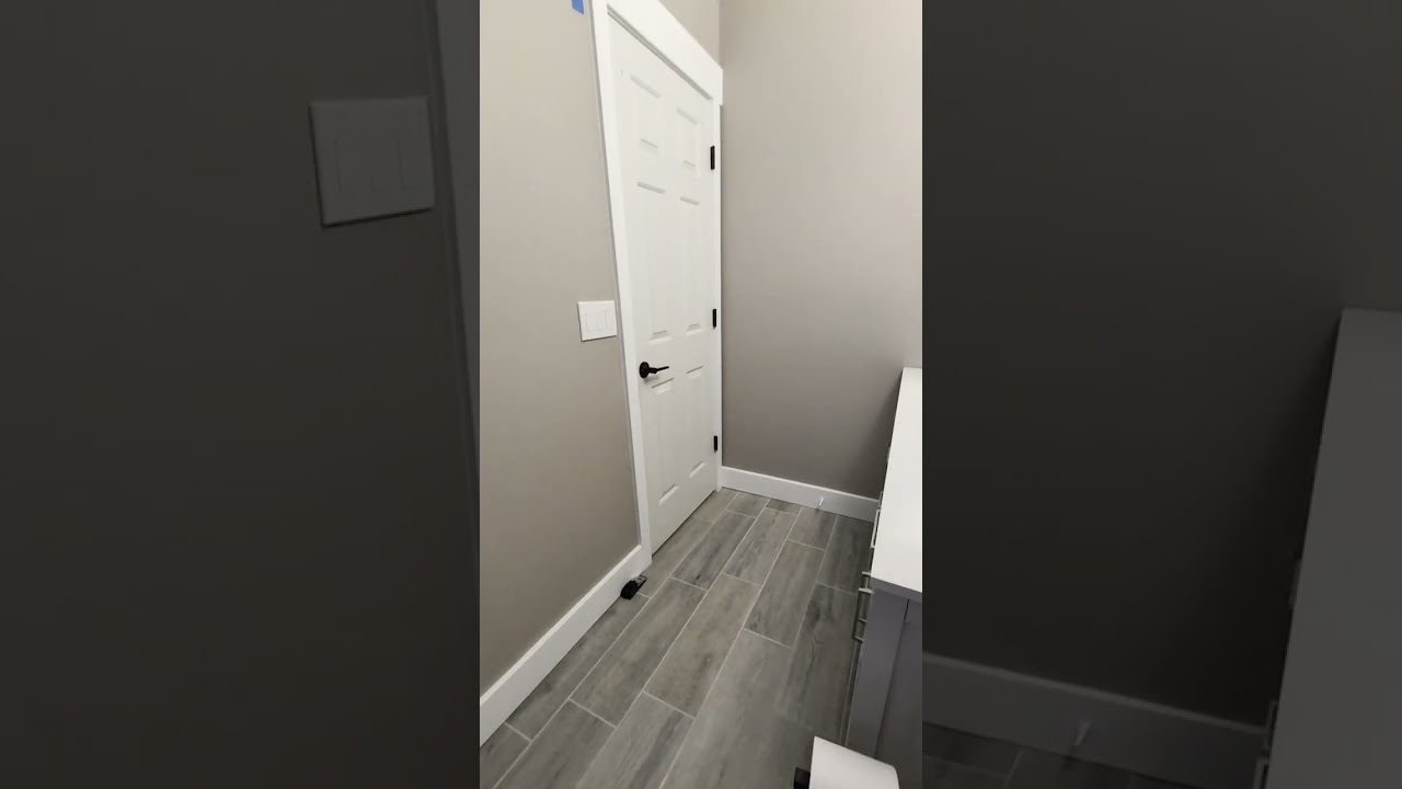 Master Bathroom Renovation: Mirrors up and Door On #bathroomupgrade  #bathroommirror