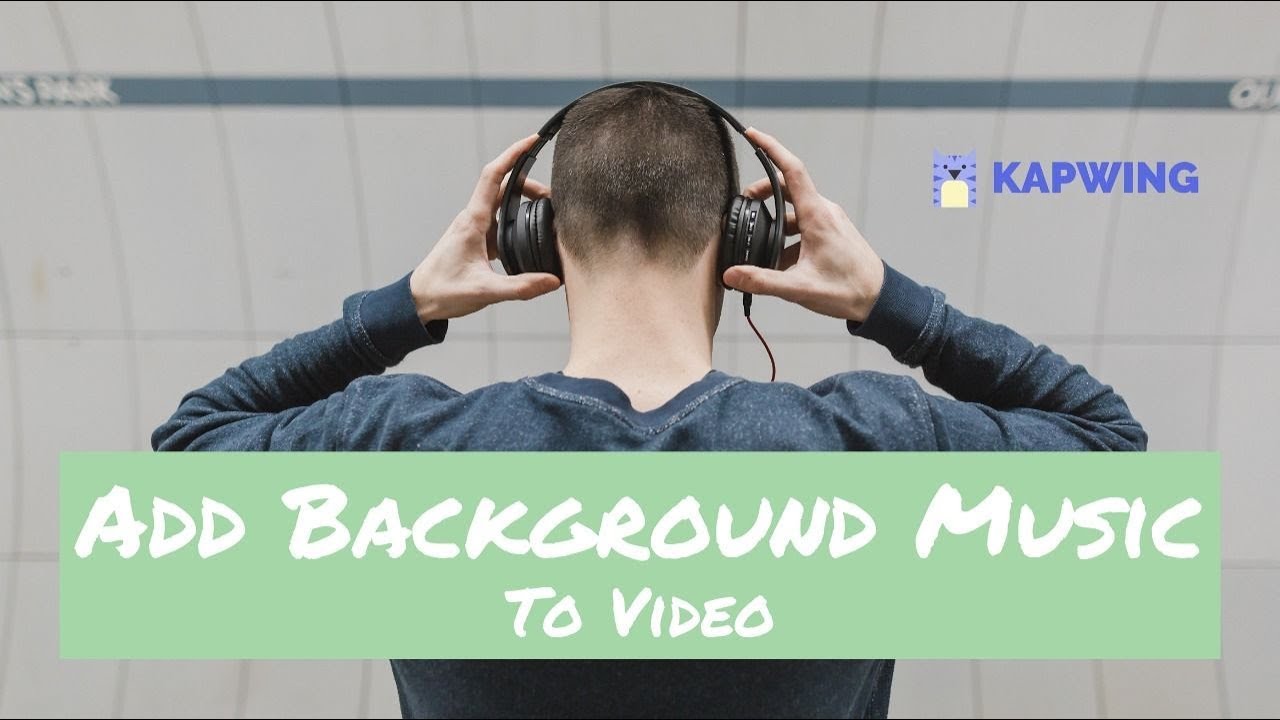 How to Add Background Music to a YouTube Video - YouTube