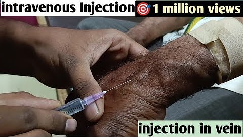 How to give intravenous injection || Learn to give direct injection into vein 👨‍⚕️💉