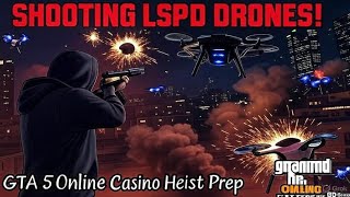 GTA V Online: Shooting All LSPD Drones Mission - Nano Drones Prep Mission Gameplay!