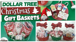 DOLLAR TREE Christmas Gift Basket Ideas | BEST TIPS + Budget Friendly