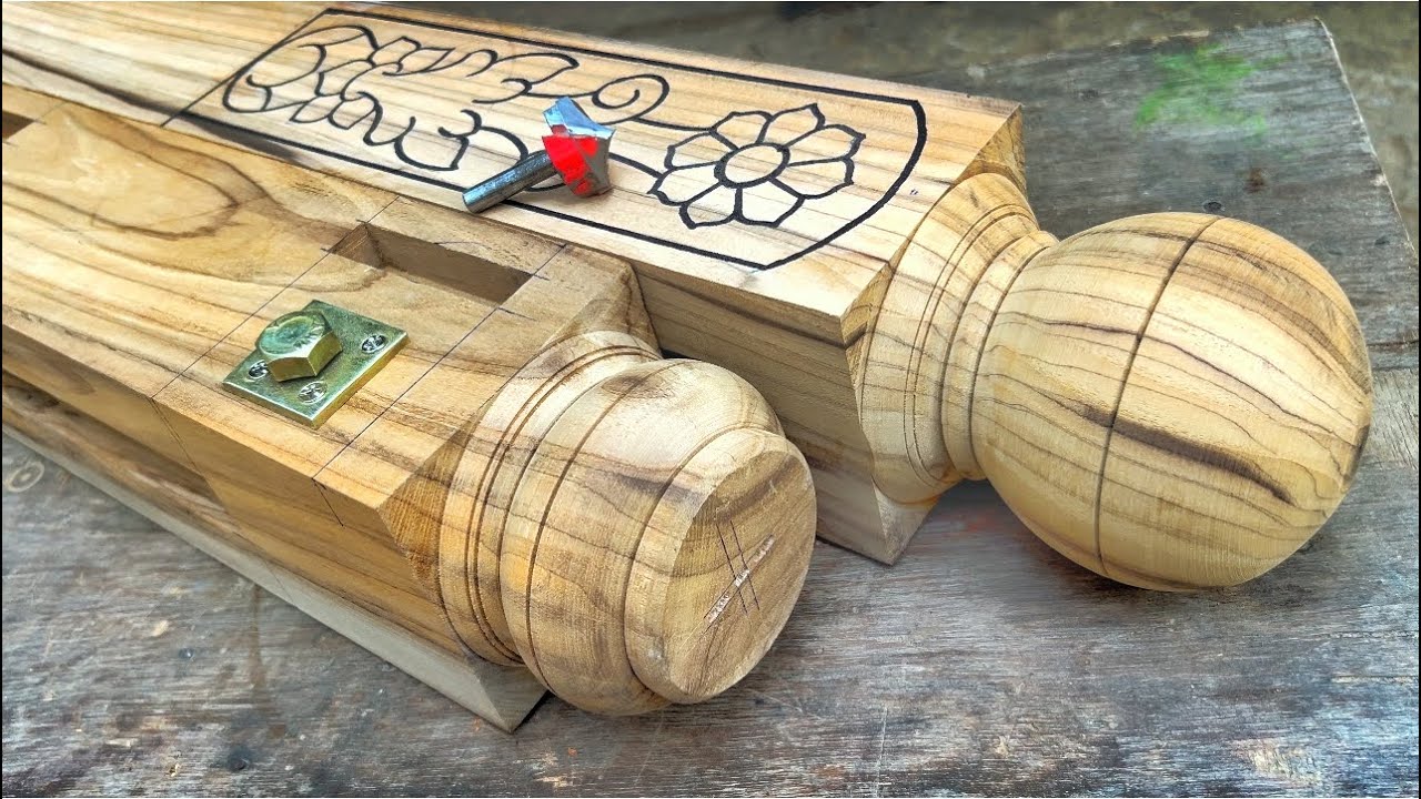 Wood carving techniques // Good finishing techniques with carving tools. YouTube