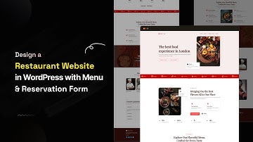 How to Design a Restaurant Website in WordPress with Menu & Reservation Form (No Code)