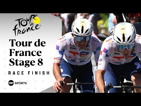 GRUELLING FINISH TO THE LINE! 😮‍💨 | Men&#039;s Tour de France Stage 8 Final KM&#039;s | TNT Sports Cycling