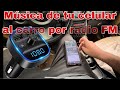 Transmisor Bluetooth Fm Para Auto | Como tener música en TU AUTO sin auxiliar ESTEREO SIN BLUETOOTH