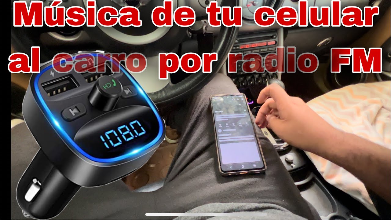 Transmisor Bluetooth Fm Para Auto  Como tener música en TU AUTO sin  auxiliar ESTEREO SIN BLUETOOTH 