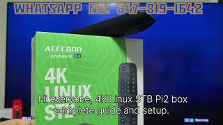 Pie 2 Linux Box Setup And Service #iptv #linuxbox #tvservice 