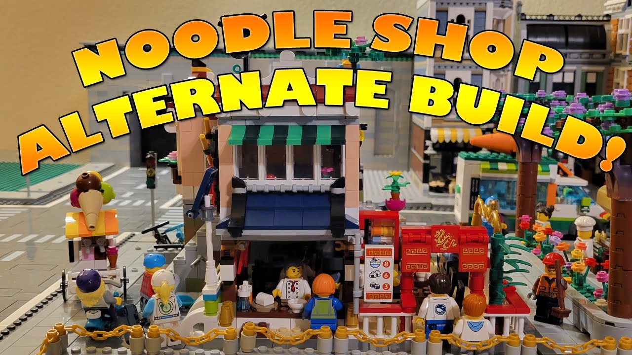 Lego Noodle Shop Build and Review!