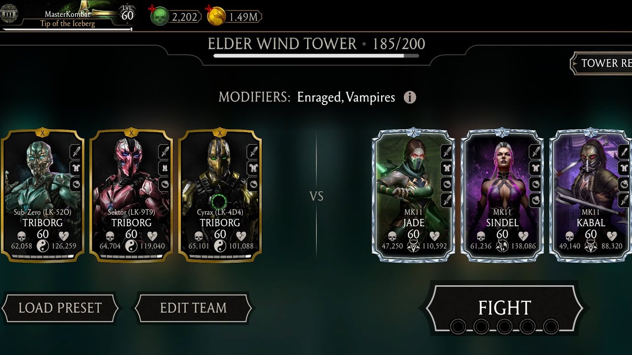 🍃 Elder Wind Tower FATAL 185 Fights + Rewards ☠️ Mortal Kombat Mobile Gameplay
