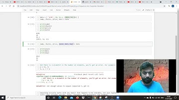 Technique:Unpacking a Sequence into Separate Variables in Python -Arun