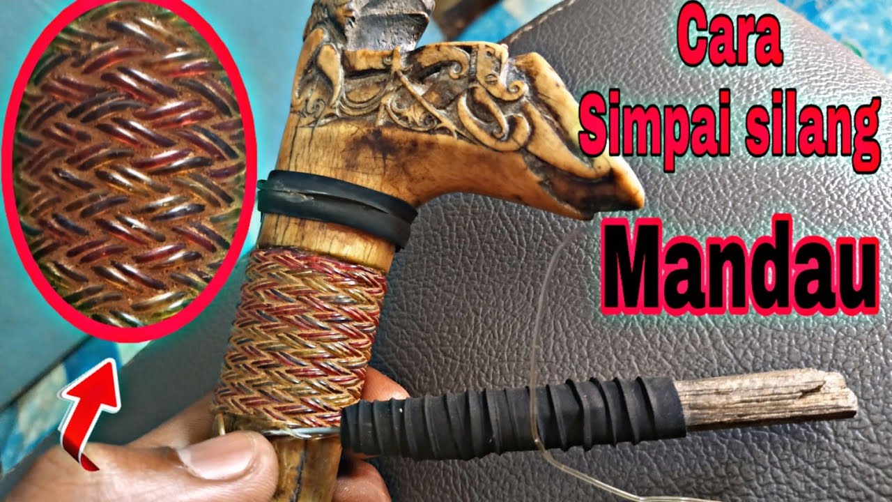 Tutorial simpai silang gagang mandau