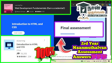 (Final Assessment) Introduction to HTML and CSS Naanmuthalvan Assessment Answers💯 #naanmudhalvan
