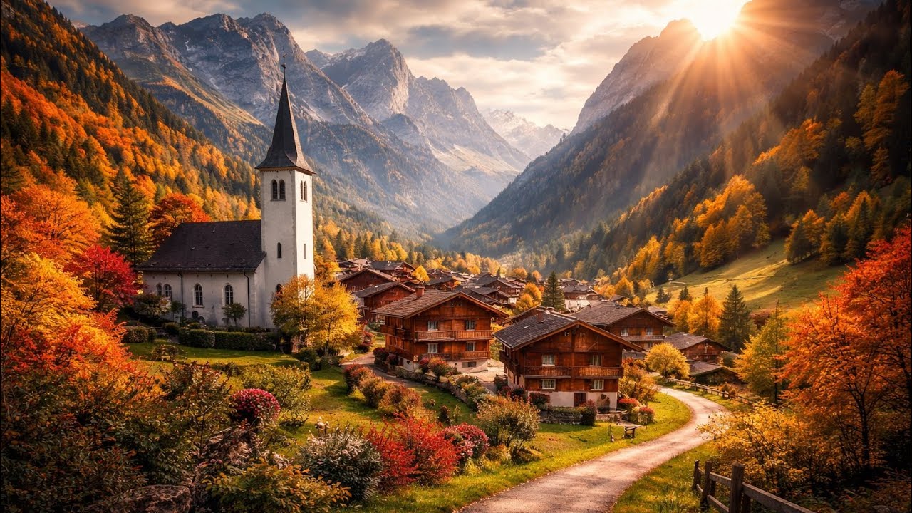 Hidden Swiss Village That Feels Unreal 🇨🇭 Walking Tour 4K