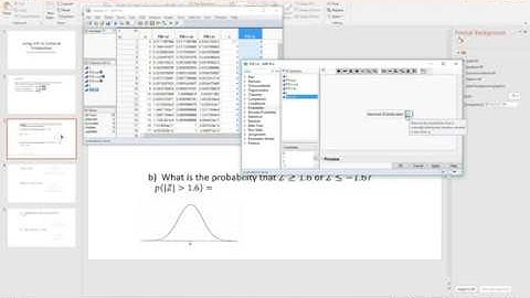 Binomial and Standard Normal Probability Calculations in JMP