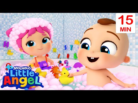 My Sister is the Best! 🫧| Siblings Bath Song | Little Angel Kids Songs & Nursery Rhymes