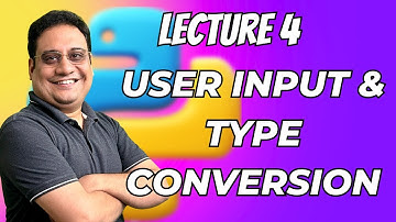 Lecture 4 | User Input and Type Conversion | KNC 302 / 402 #python #learning