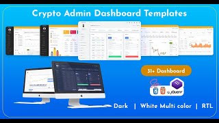 Crypto Admin Dashboard Template Bootstrap Admin with Semi Light LTR Theme