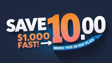 How to Save $1000 in 30 Days – No Gimmicks || FinPilot