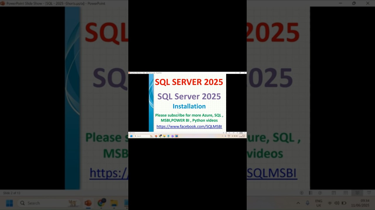 SQL 2025 Tutorials | SQL 2025 Installation | how to install SQL 2025