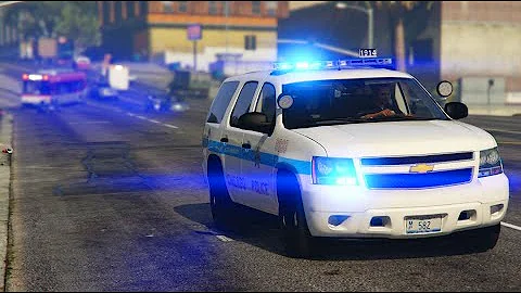 CHICAGO POLICE TAHOE BLUE LIGHT RUN GONE BAD! MULTIPLE CASUALTIES!! (GTA 5 LSPDFR MOD)