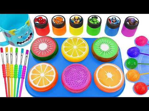 Satisfying Video DIY How To Make Rainbow Super Giant Glitter Slimes Supri Lollipop SPRUNKI Cand ASMR