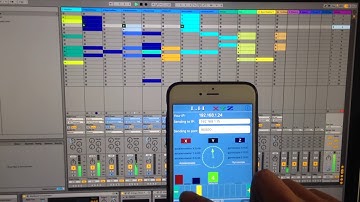 LH XYZ OSC App demonstration with Ableton Live