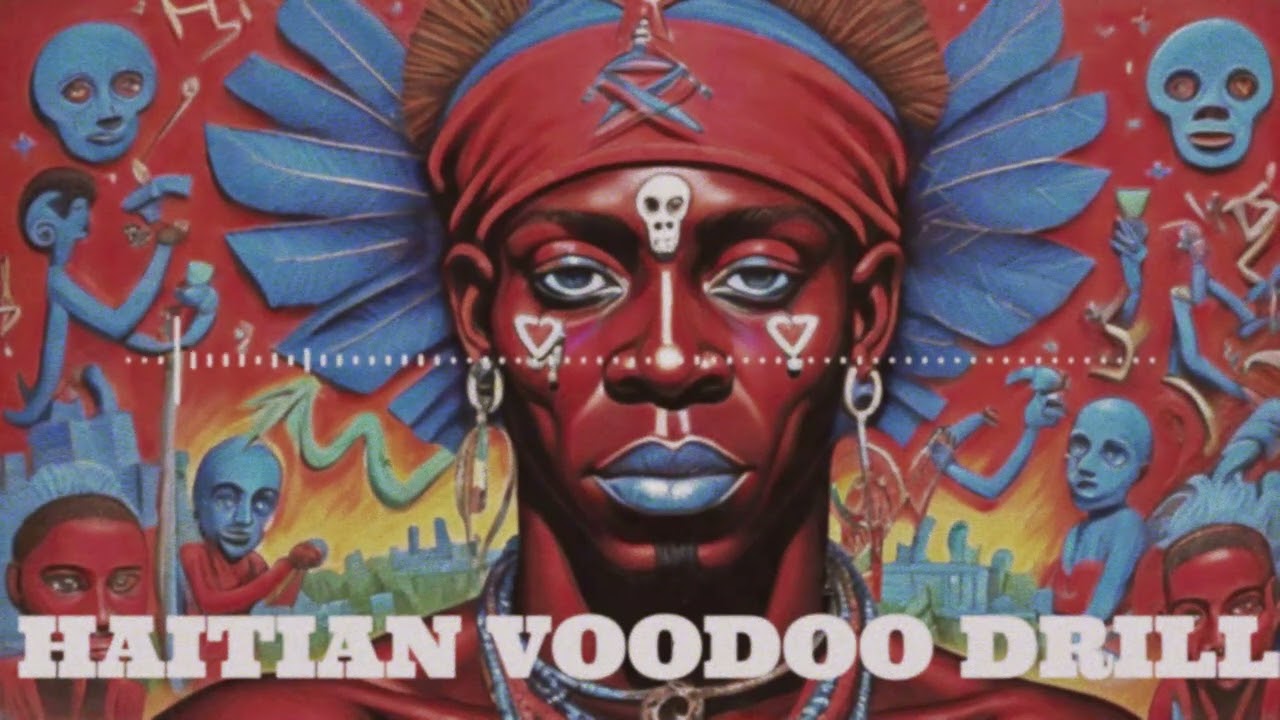 Haitian Voodoo Drill Type Beat   Drumming In Bwa Kayiman