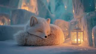 A Tiny Fox Sleeps in a Frozen Castle 🕯️ Calm Winter Night