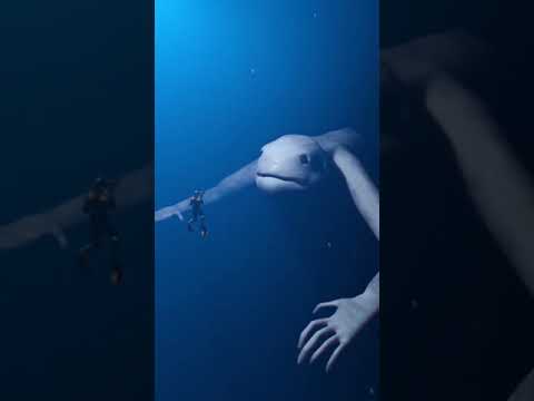 Vídeo: Criatura marinha incomum - tubarão-martelo