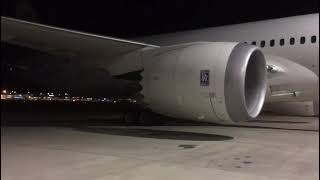 787 Trent 1000 Engine start with flame Resimi