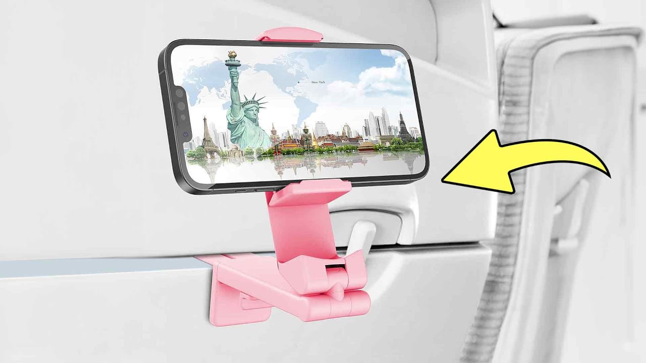 Travel Essential Airplane Phone Mount for Bring Your Own Device Flights.  Practical Gift for Friends, Families and Yourself. -  Ireland