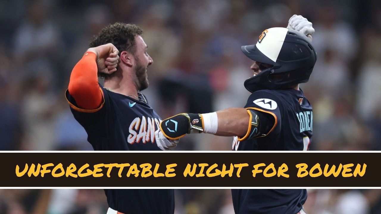 Bowen homers as Padres shut out Giants