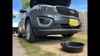 2016 Kia Sorento oil change