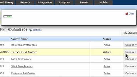Survey Analytics Creating a Survey Tutorial