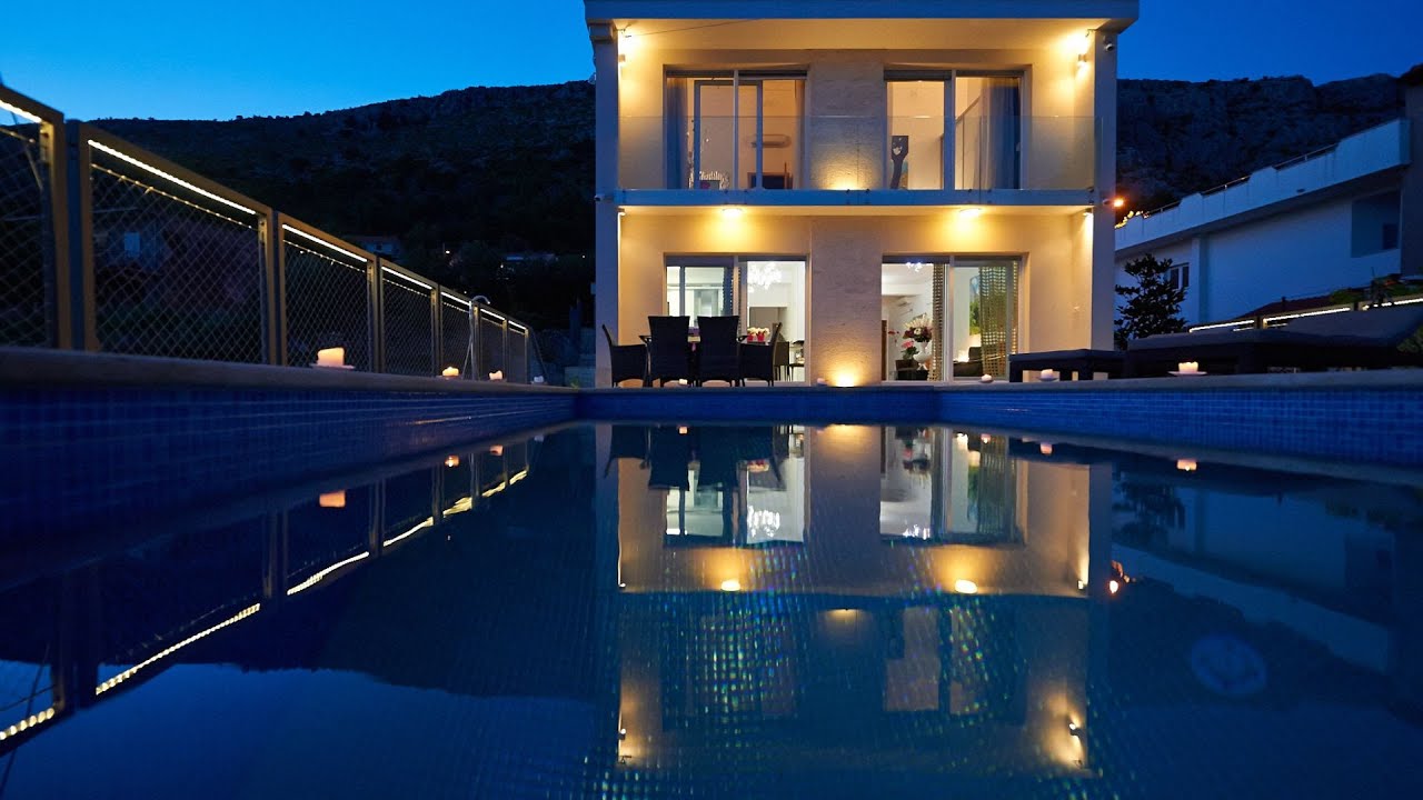 Croatia, Split Area - Holiday villa with a stunning sea view - YouTube