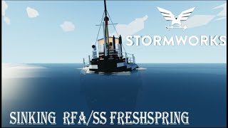 Stormworks Build And Rescue | Sinking of the RFA/SS Freshspring