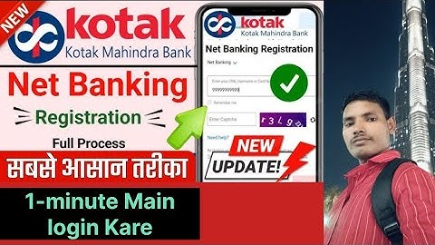 Kotak Mahindra Bank New MobileBanking App | How To Activate Kotak811 Mobile Banking#vd73 #kotakbank