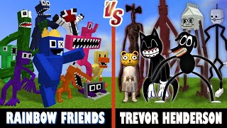 Rainbow Friends V5 vs. Trevor Henderson Creatures | Minecraft (FUNNY BATTLE!)