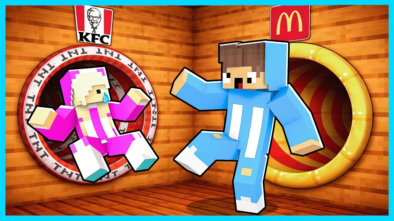 MIPAN & ZUZUZU HARUS PILIH PEROSOTAN KFC VS MCDONALD'S DI MINECRAFT SURVIVAL!