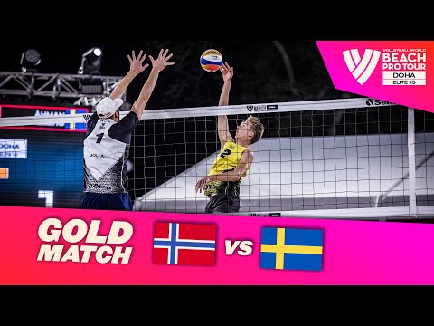 Mol/ Sorum vs. Ahman/ Hellvig - Gold Match Highlights Doha 2023 #BeachProTour