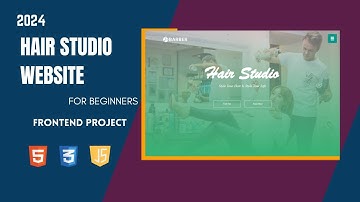 Hair Studio Website Using HTML CSS and JavaScript | Crete Full Website  Tutorial