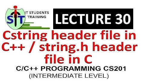 cstring header file in C++ | string.h header file in C | string.h in C | cstring in C++
