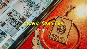 Unboxing Short No.9 // Drink coaster (Đế lót ly gỗ) 📦