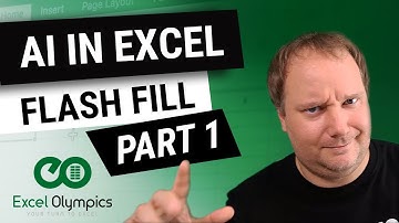 AI in Excel - Part 1 - Flash Fill