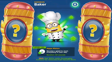 Despicable Me Minion Rush BAKER Level Up Costume gameplay walkthrough ios / android
