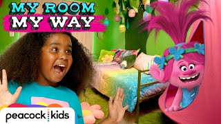 Hanging with Poppy in my NEW TROLLS ROOM! | Kids Room Makeover | MY ROOM MY WAY