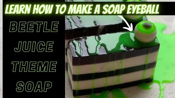 Beetle Juice Inspired Eyeball Melt and Pour soap Tutorial Halloween theme soap