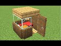 how to make the smallest house in minecraft