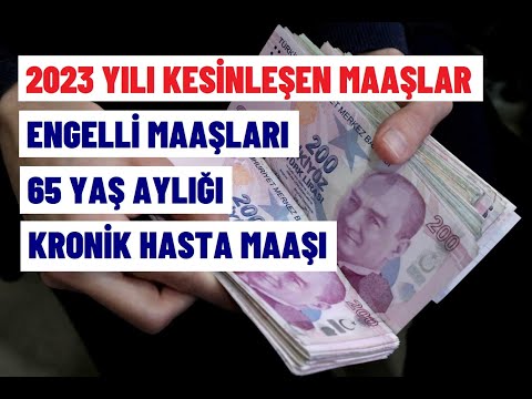 İŞTE KESİNLEŞEN 2023 ENGELLİ MAAŞLARI