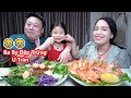 Tôm Sú Hấp Chấm Sốt Mù Tạt & Mì Kiều Mạch Trộn Cay 7 Loại Rau [Cuộc Sống Hàn Quốc]